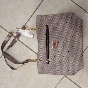 Gloria Vanderbilt bag, tan mixed color